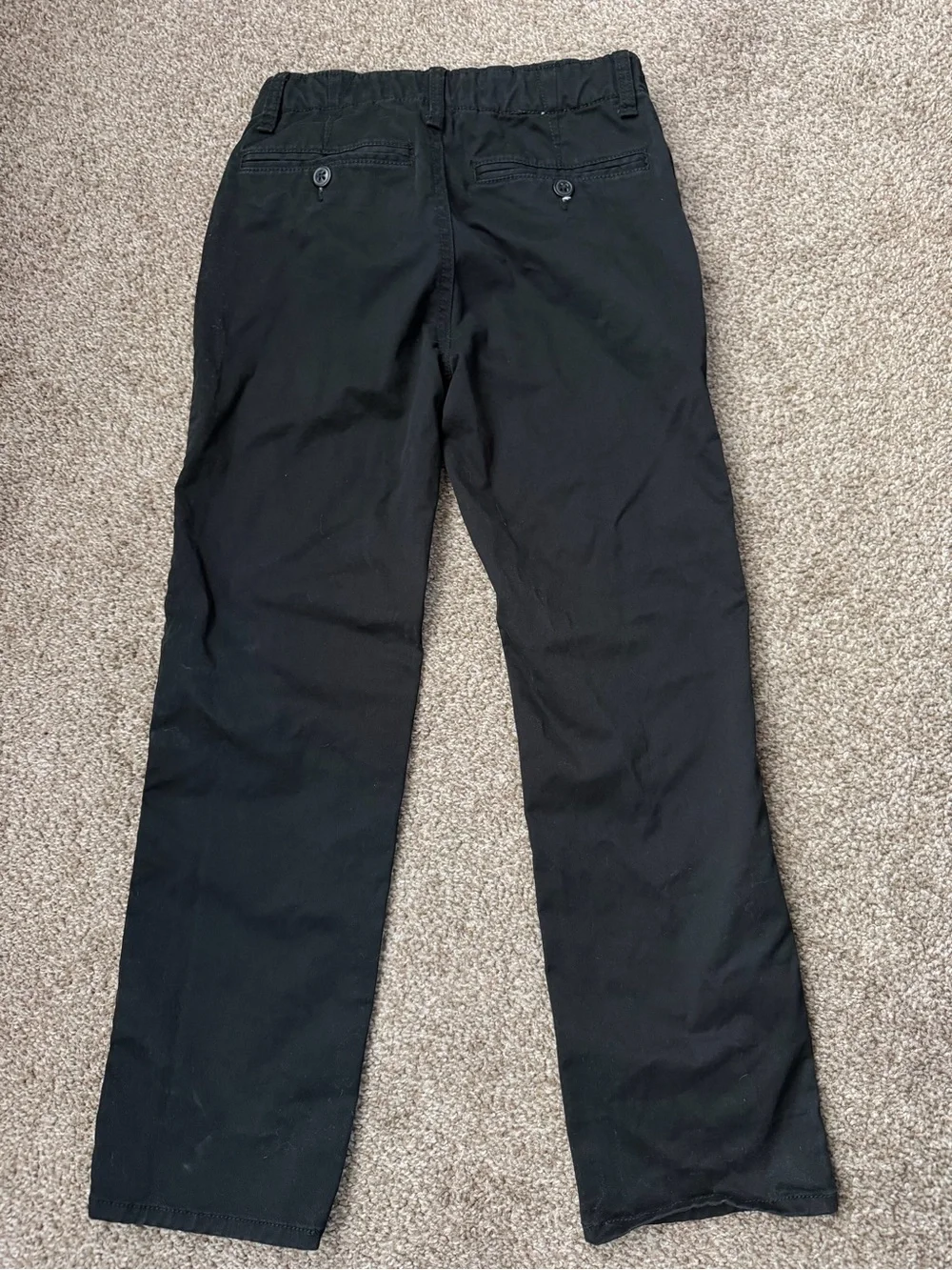 GAP kids boys black straight leg chinos